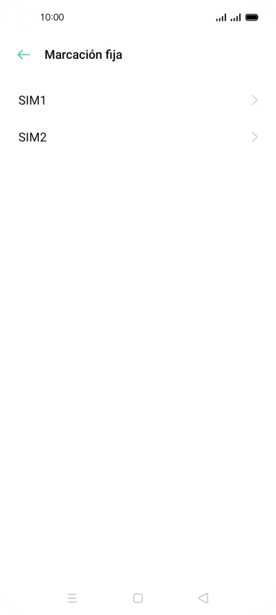 Pulsa la tarjeta SIM deseada.