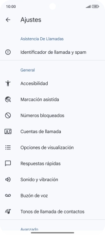 Pulsa Cuentas de llamada.