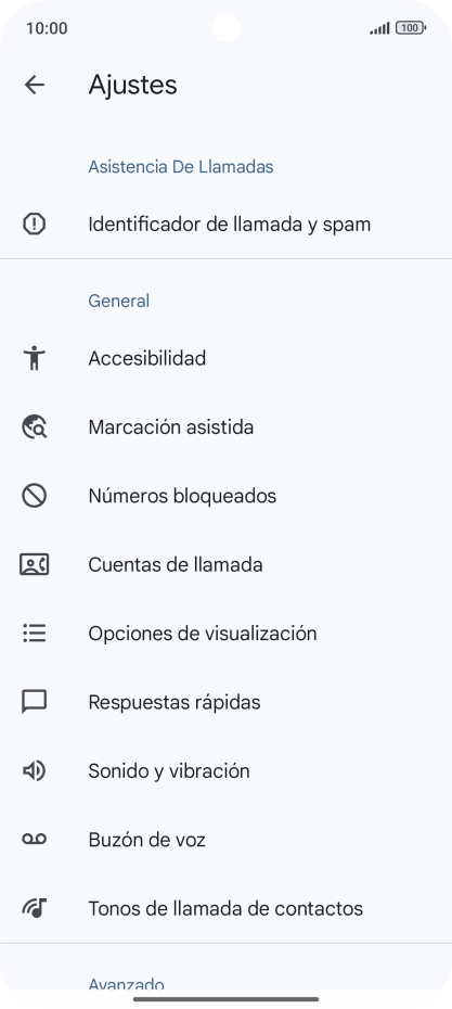 Pulsa Cuentas de llamada.