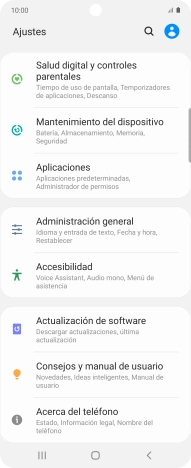Pulsa Actualización de software.