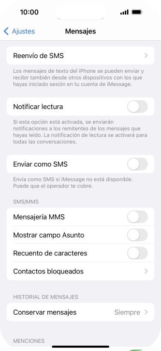 Pulsa el indicador junto a 