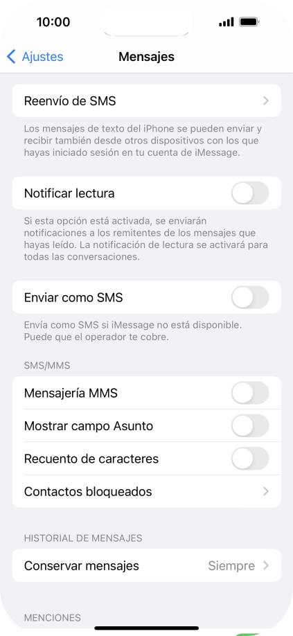 Pulsa el indicador junto a 