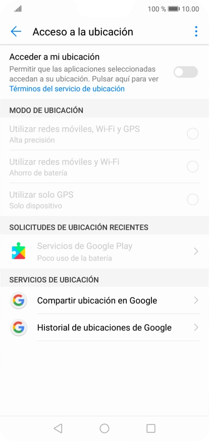 Pulsa el indicador junto a 