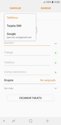Pulsa Teléfono.