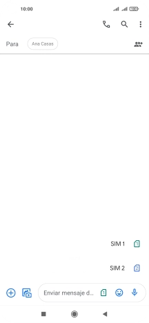 Pulsa la tarjeta SIM deseada.