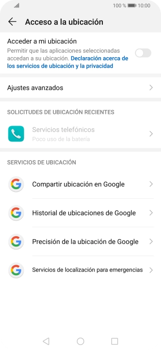 Pulsa el indicador junto a 