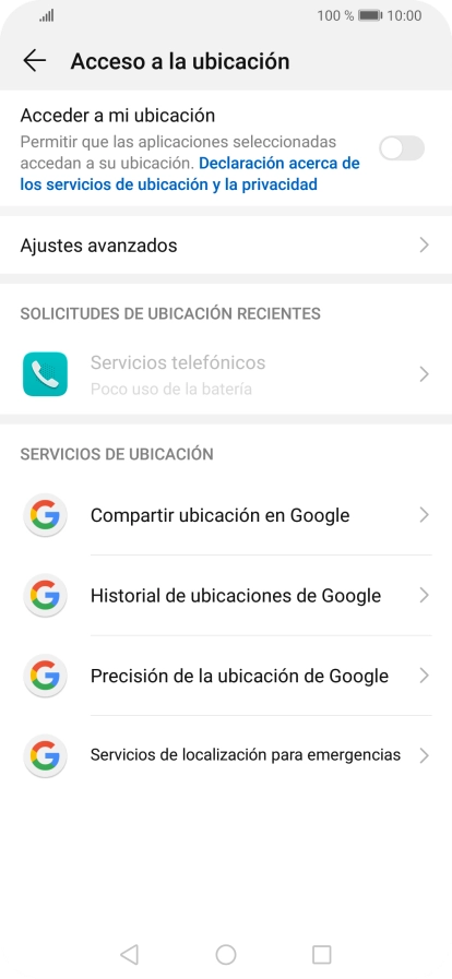 Pulsa el indicador junto a 