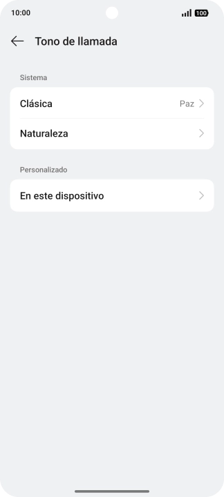 Pulsa la categoría deseada.