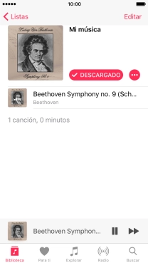Pulsa el título de la canción.