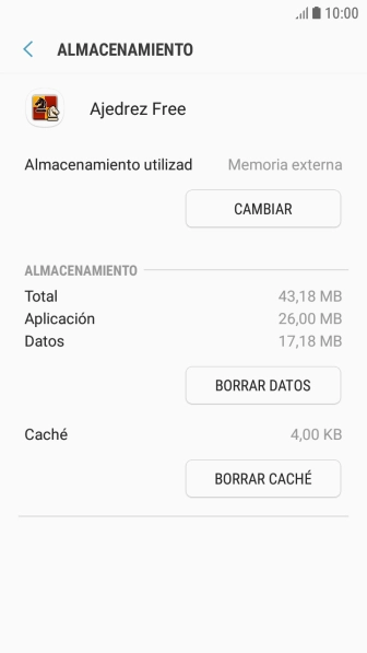 Pulsa la tecla de inicio para terminar y regresar a la pantalla de inicio.