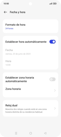 Pulsa el indicador junto a 
