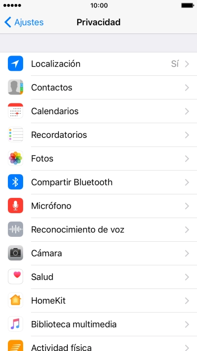 Pulsa Localización.