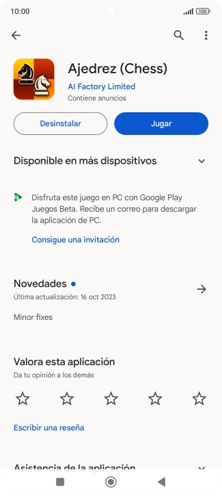 Pulsa Desinstalar.