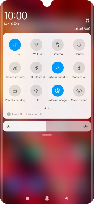 Pulsa el icono de ajustes.