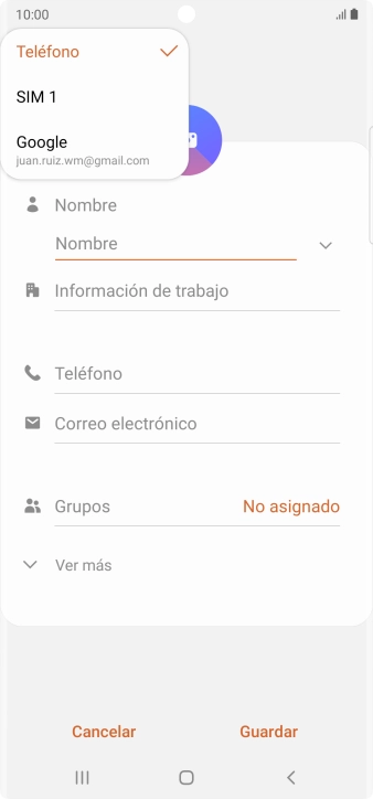 Pulsa Teléfono.
