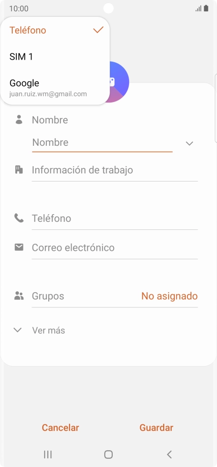 Pulsa Teléfono.