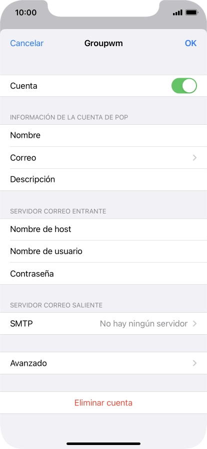 Pulsa SMTP.