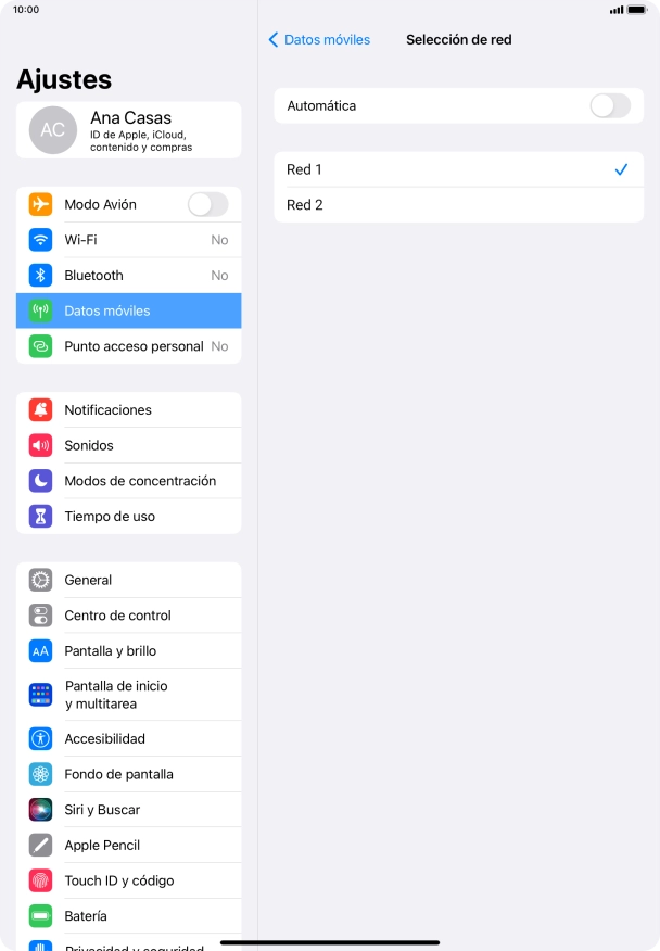 Desliza el dedo hacia arriba desde la parte inferior de la pantalla para terminar y volver a la pantalla de inicio.