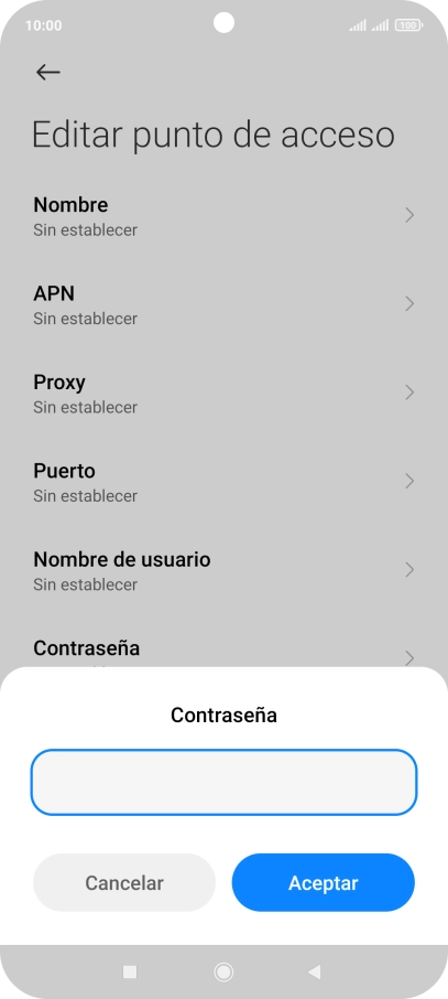Introduce wap125 y pulsa Aceptar.