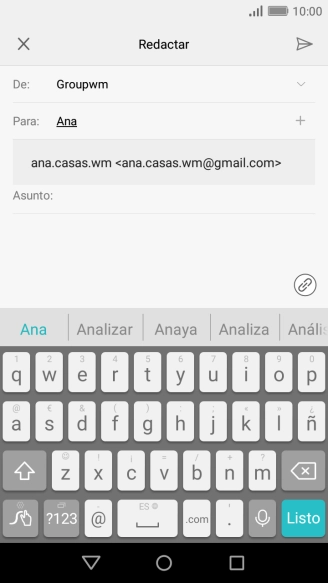 Pulsa el contacto deseado.