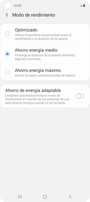 Pulsa la tecla de inicio para terminar y regresar a la pantalla de inicio.