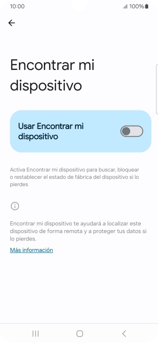 Pulsa el indicador junto a 