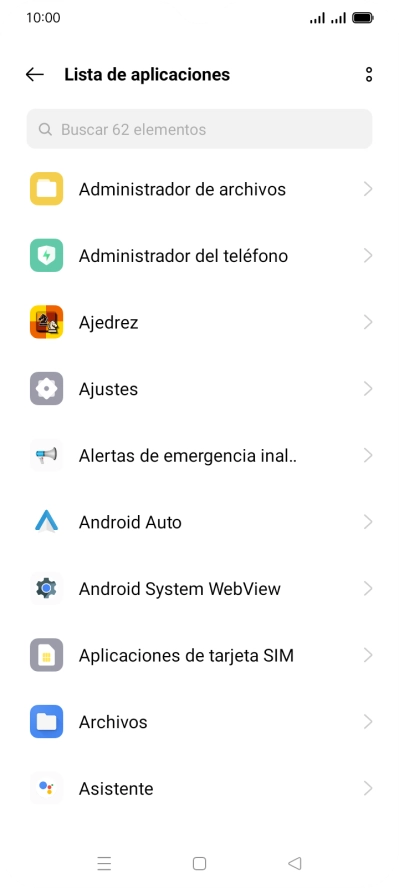 Pulsa la app deseada.