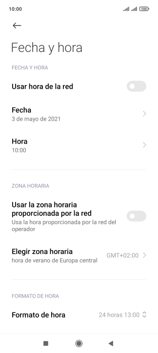 Pulsa el indicador junto a 