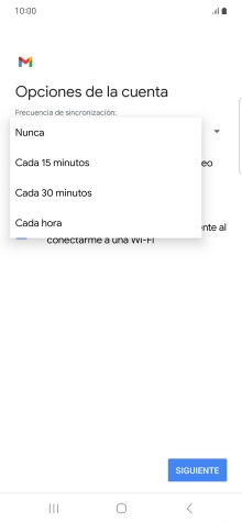 Pulsa el ajuste deseado.