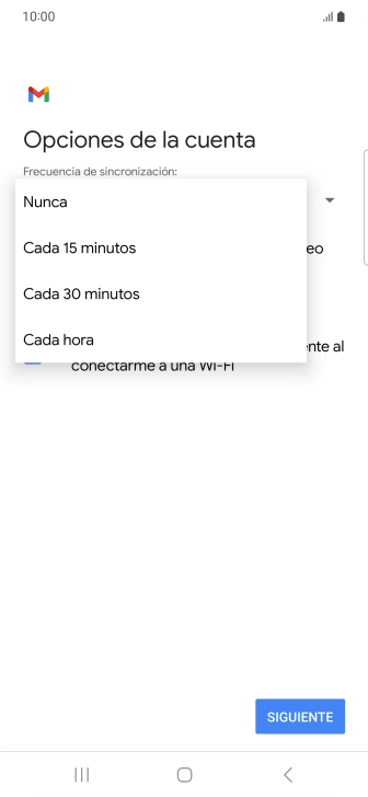Pulsa el ajuste deseado.