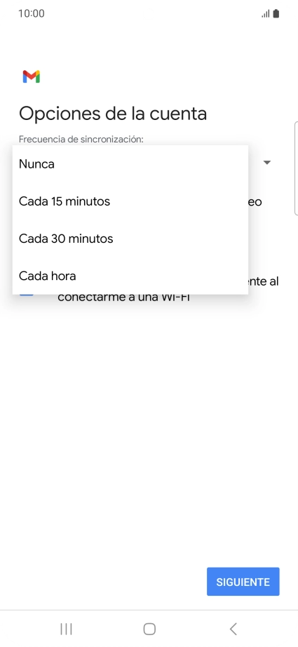 Pulsa el ajuste deseado.
