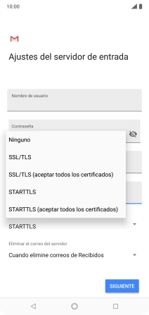 Pulsa Ninguno para desactivar la función.