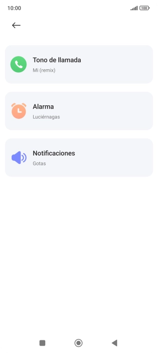 Pulsa Tono de llamada.