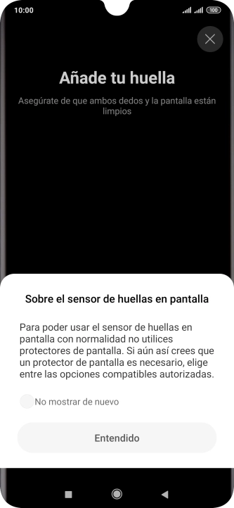 Pulsa Entendido.
