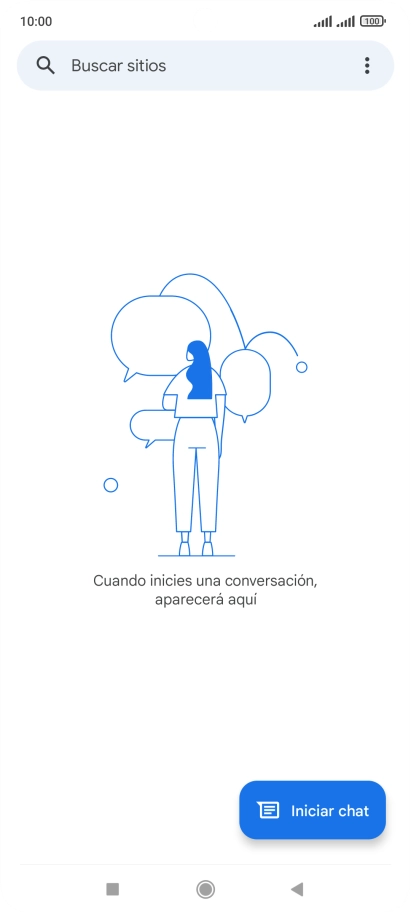 Pulsa Iniciar chat.