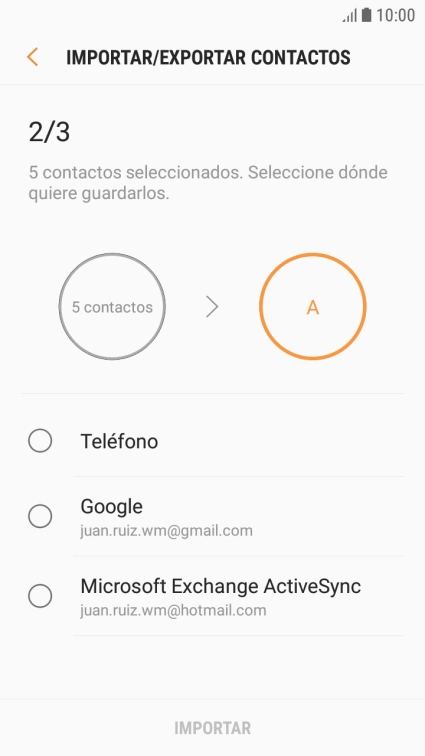Pulsa Teléfono.