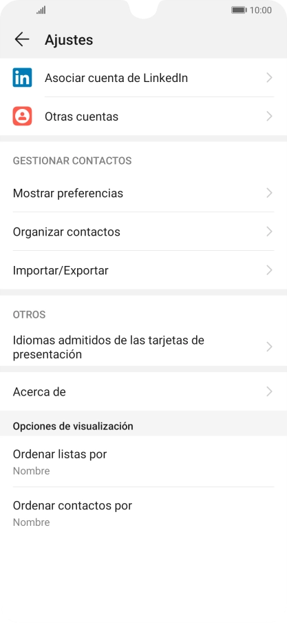 Pulsa Importar/Exportar.