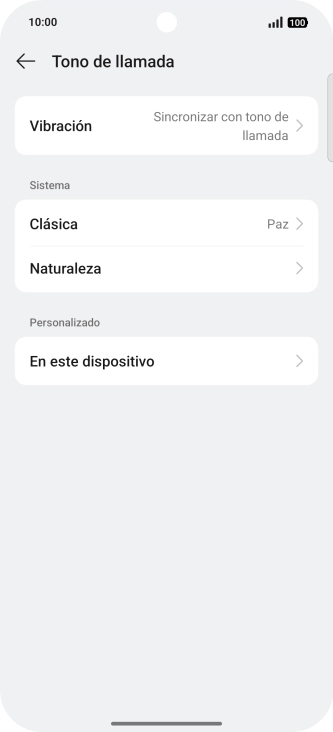 Pulsa la categoría deseada.