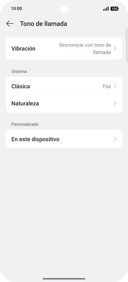 Pulsa la categoría deseada.