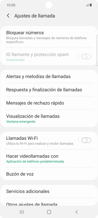 Pulsa Buzón de voz.