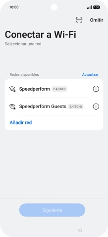 Pulsa la red wifi deseada.