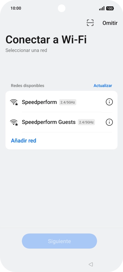 Pulsa la red wifi deseada.