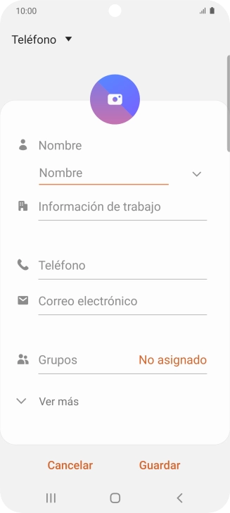 Pulsa la lista desplegable de la guía.