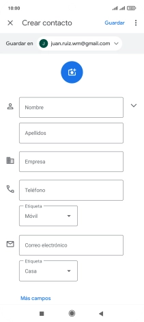 Pulsa la lista desplegable junto a 