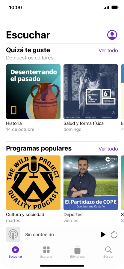 Desliza el dedo hacia arriba desde la parte inferior de la pantalla para terminar y volver a la pantalla de inicio. Desliza el dedo hacia arriba desde la parte inferior de la pantalla para terminar y volver a la pantalla de inicio.