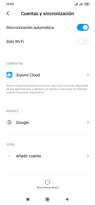 Pulsa Añadir cuenta.