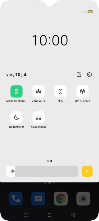 Pulsa la tecla de inicio para terminar y regresar a la pantalla de inicio.