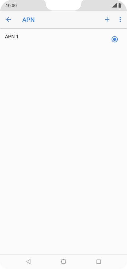 Pulsa el icono de nueva conexión de datos.