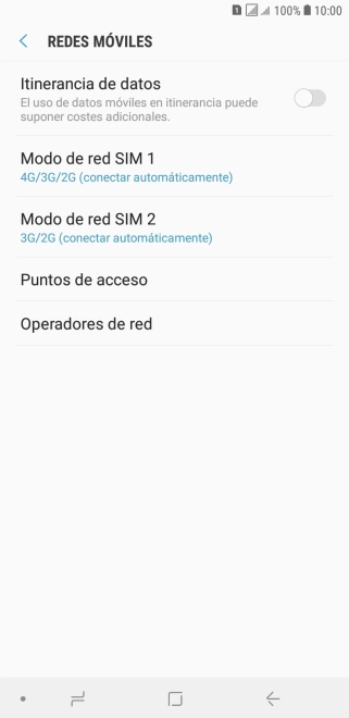 Pulsa Operadores de red.