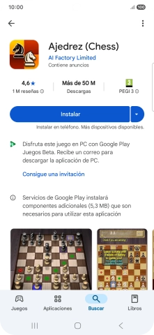 Pulsa Instalar y sigue las indicaciones de la pantalla para instalar la app.